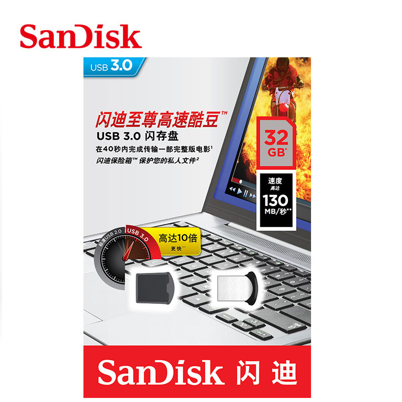 SanDisk Ultra Fit pendrive 32GB
